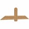 Ekena Millwork Eugene Smooth Timber Gable Bracket, Western Red Cedar, 60"W x 17"H x 1 1/2"D x 5 1/2"F, 7/12 Pitch GBW060X17X0206EUG00SWR - alternate 5